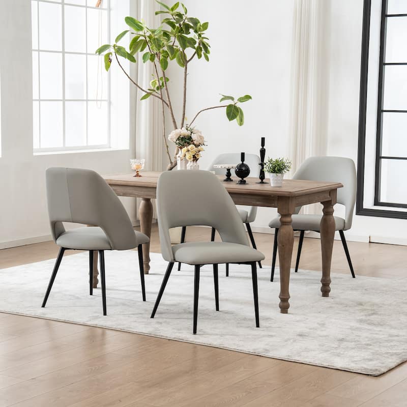 Modern Dining Chairs Set of 2 Armless Chairs 22.83"Wx22.05"Dx34.65" H