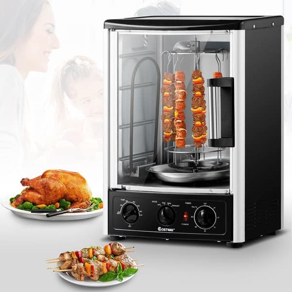 Shop Costway Vertical Rotating Rotisserie Oven Grill Shawarma