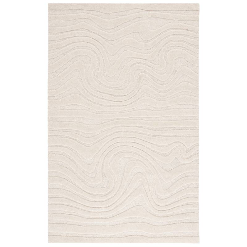 SAFAVIEH Handmade Mykonos Alisee Wool Rug - 6' x 9' - Ivory