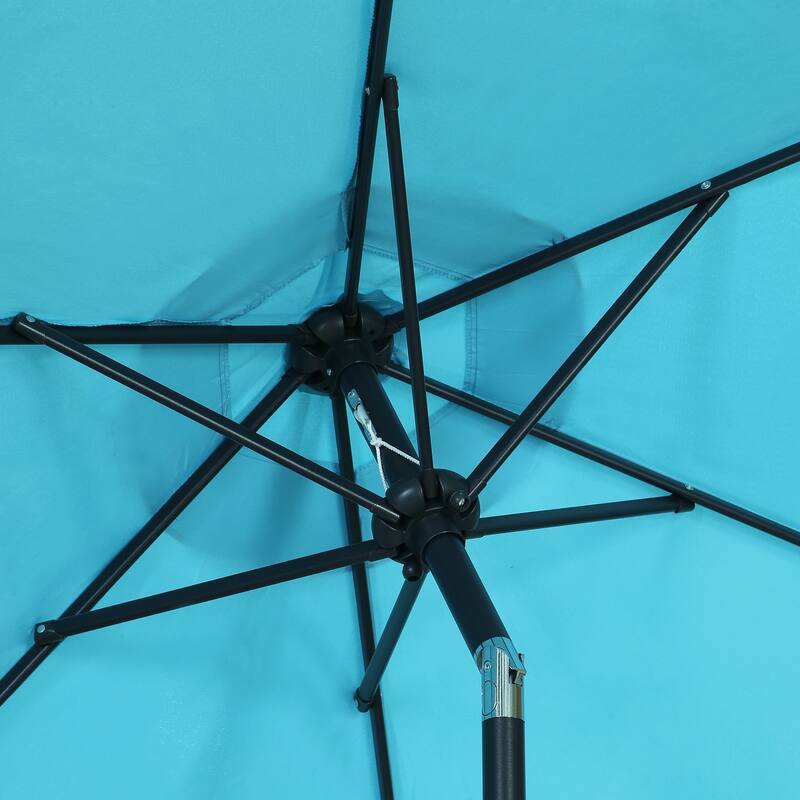 Ainfox 7.5ft Patio Umbrella with Base Outdoor Umbrella