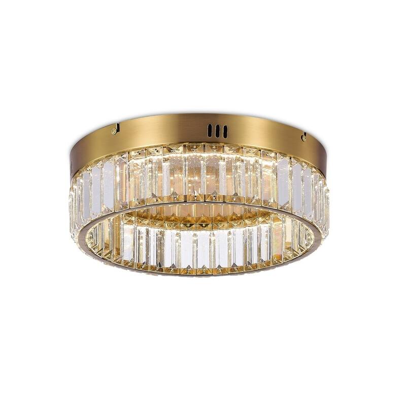 Stella Single Tier LED Flushmount Brushed Brass - Brushed Brass