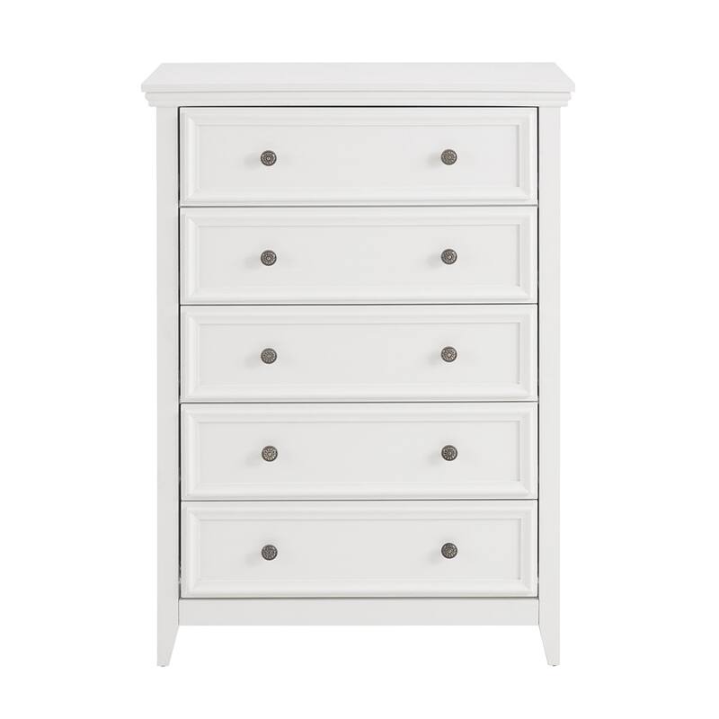 5 Storage Drawers Dresser Cabinet