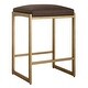 preview thumbnail 3 of 3, Brushed Brass Solid Counter Stool - 25.75" - Gold and Brown