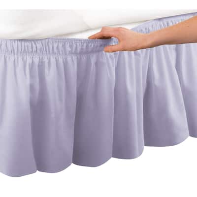 Elastic Bed Wrap Ruffle Bed Skirt