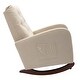 preview thumbnail 6 of 42, Roomfitters High Back Rocking Chair Nursery Chair, Comfortable Rocker Fabric Padded Seat, Modern High Back Armchair, Beige