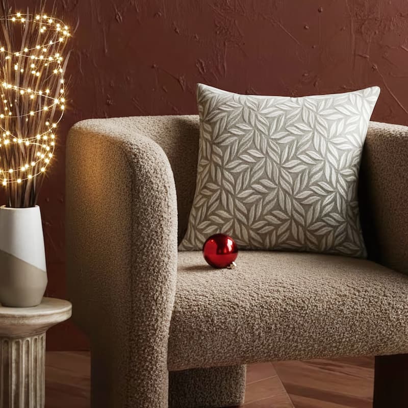 Croscill Melodia Square Decor Pillow - 20x20" - Grey