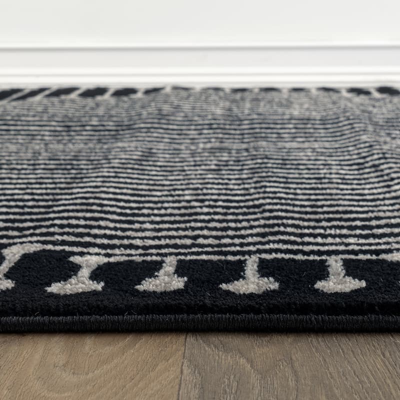 Contemporary Checkered Area Rug