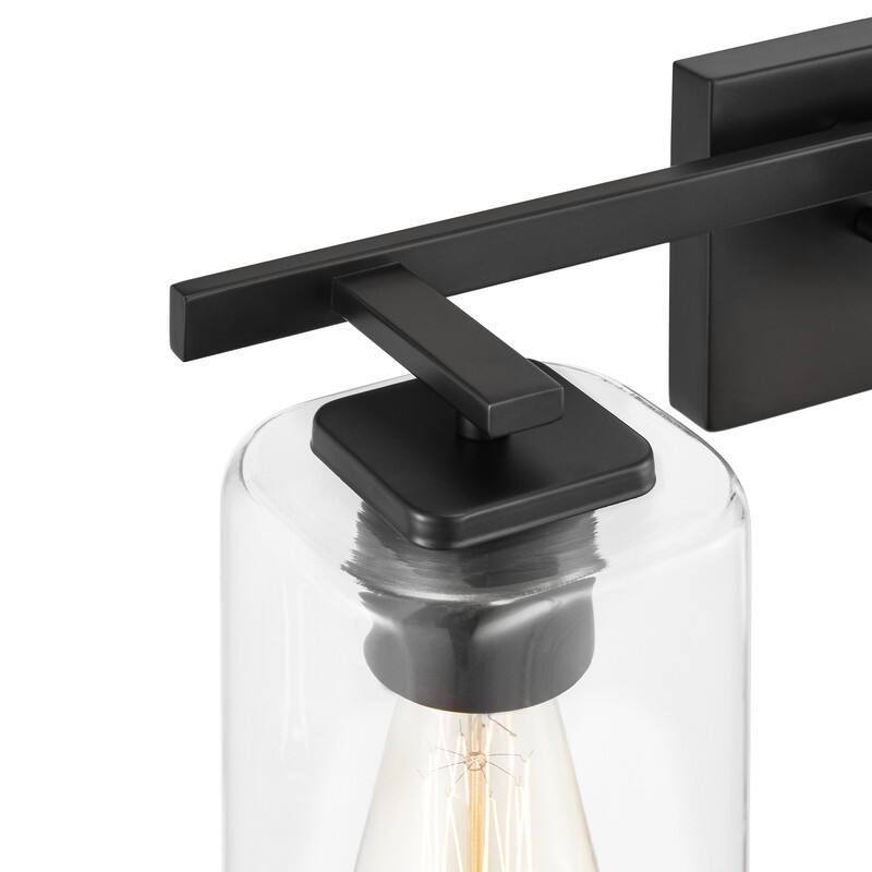 KAWOTI 20.75in. 3-light Bathroom Vanity Light with Square Glass