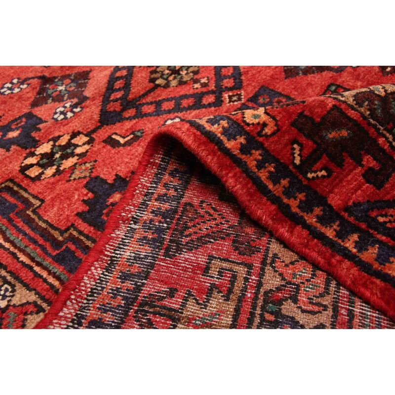 ECARPETGALLERY Hand-knotted Andelz Red Wool Rug - 3'7 x 7'0
