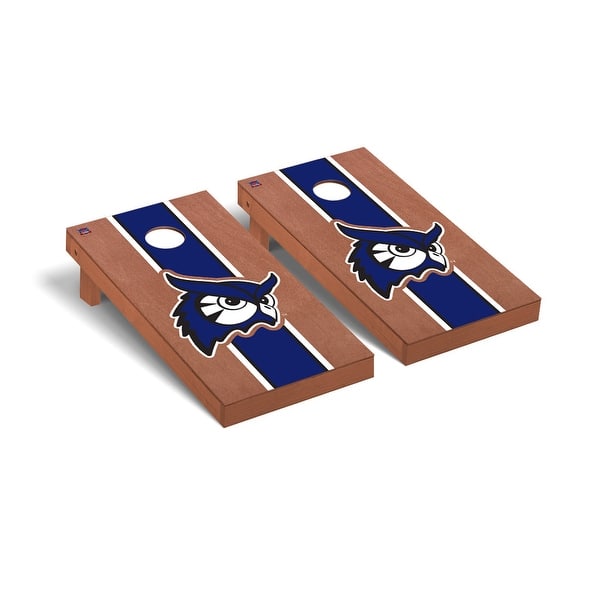 slide 2 of 5, Westfield State Owls Rosewood Cornhole Board Set