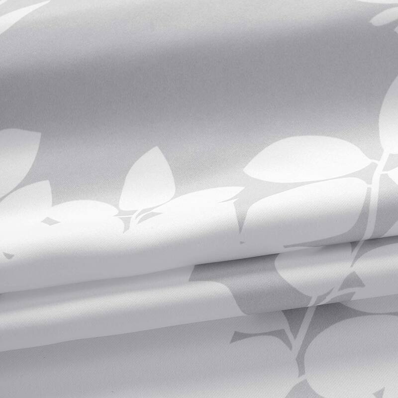 Porch & Den Nolana Floral Pattern Room Darkening French Door Curtain Panel