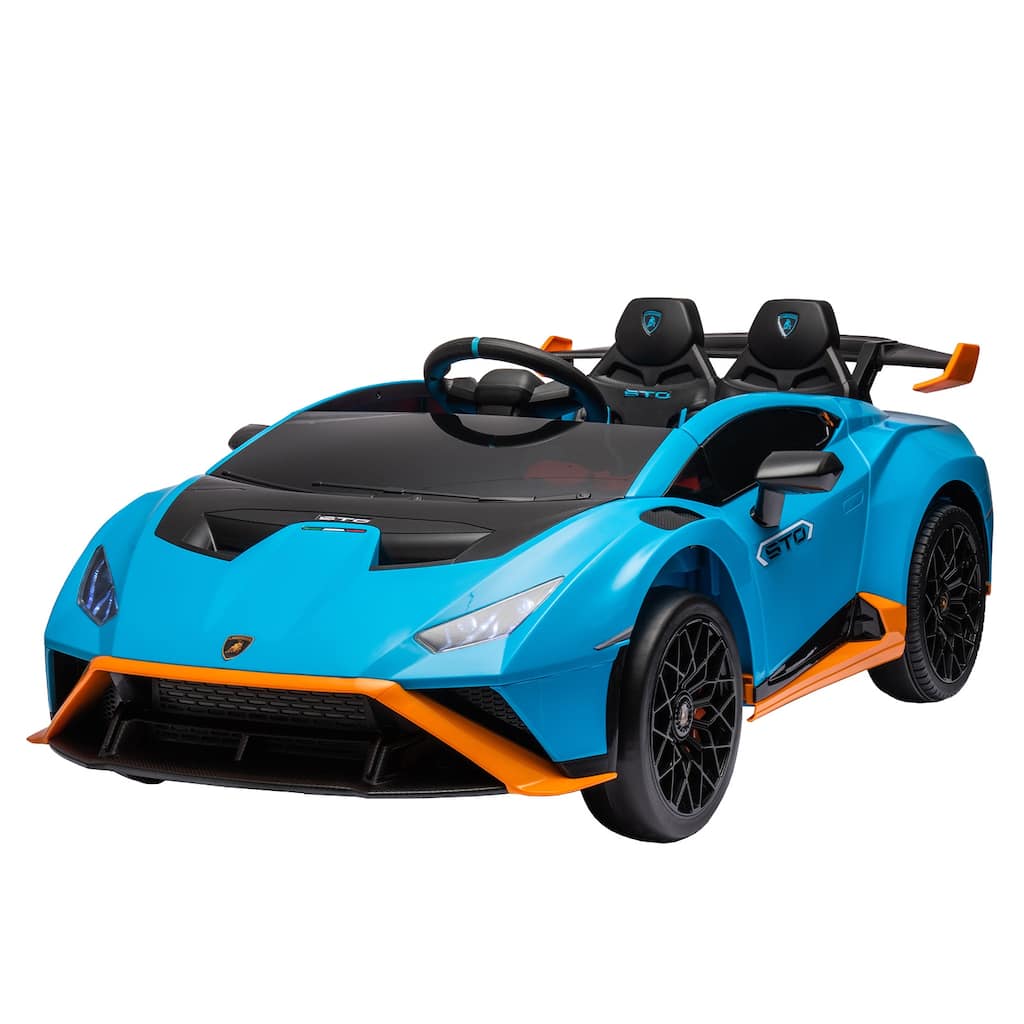 Lamborghini children's electric four-wheel four-wheel drive with remote baby seating toy car