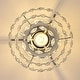 preview thumbnail 11 of 23, WINGBO Small Crystal Ceiling Light Fixture Mini Semi Flush Mount...
