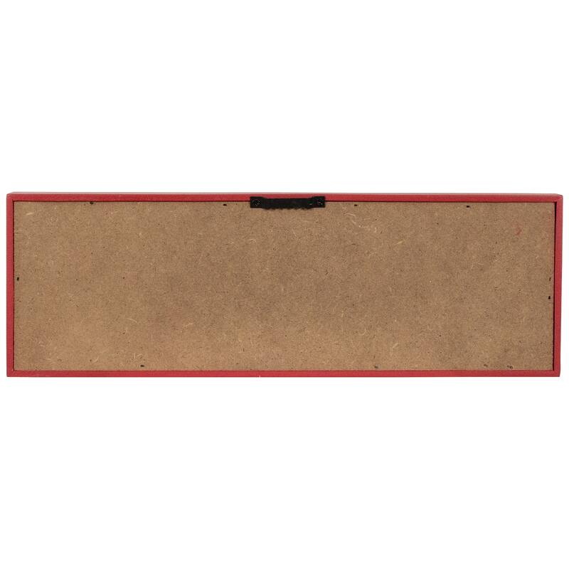 11.75" Red Framed "Meet Me Under The Mistletoe" Christmas Wall Decor