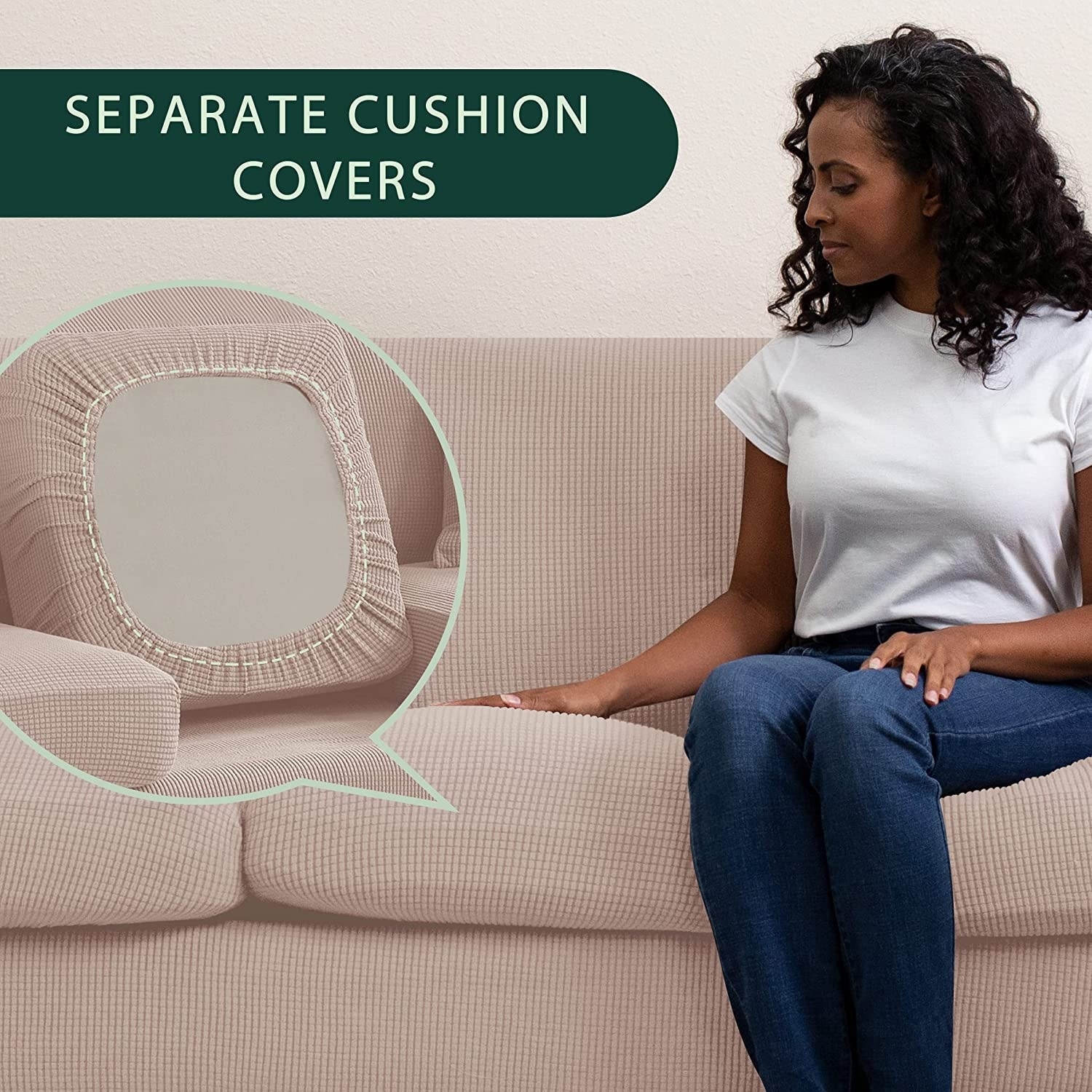 CHUN YI Sofa Cover with Separate Cushion Slipcover Stretch Cover Bed Bath Beyond 36628799