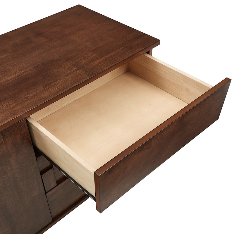 Kieran Mid-Century Wood 2-Door and 3-Drawer Server by iNSPIRE Q Modern