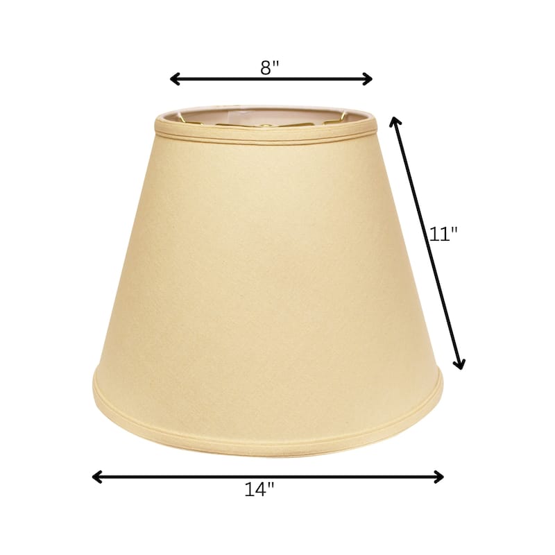 Deep Hardback Lampshade with Washer Fitter, Black (with white lining)