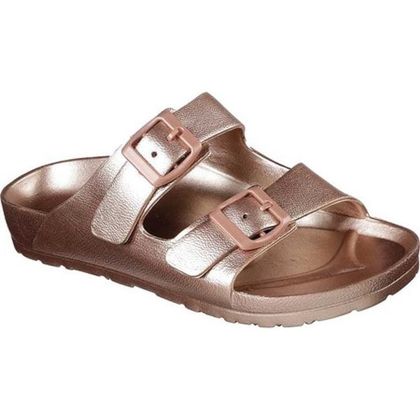 skechers cali breeze double strap eva slide sandal