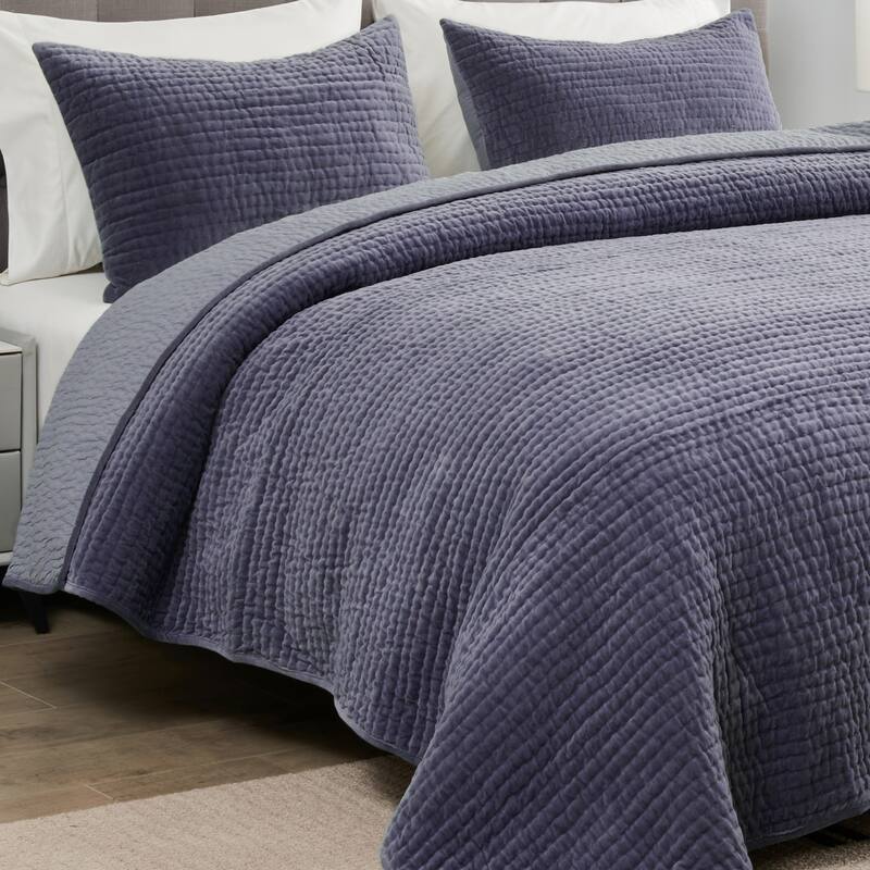 Tamara Cotton Velvet Quilt Set