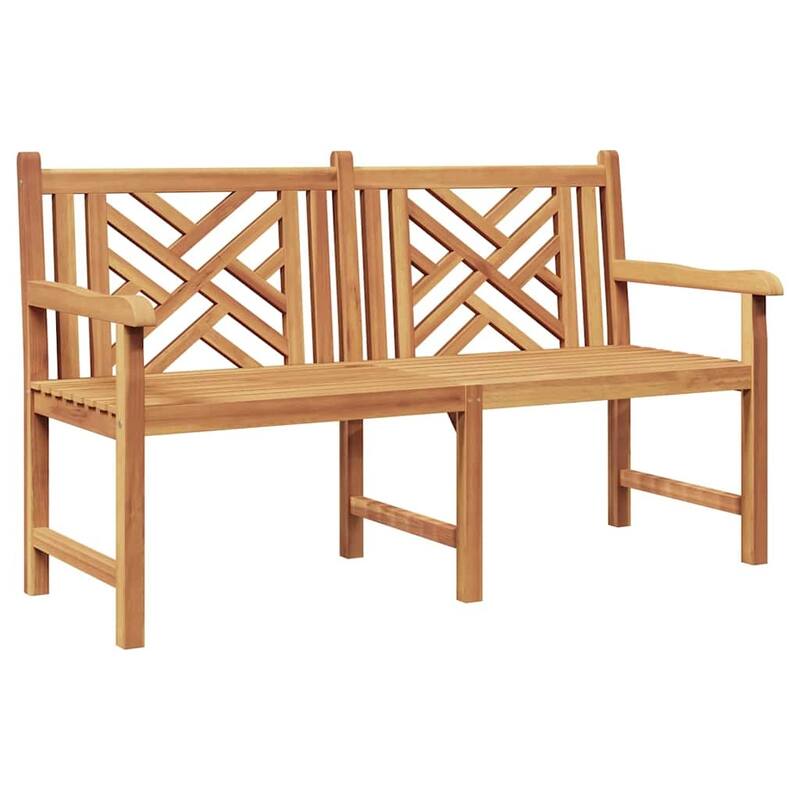 vidaXL Garden Bench Brown 150 x 60 x 90 cm Solid teak wood - 23.6 x 59.1 x 35.4