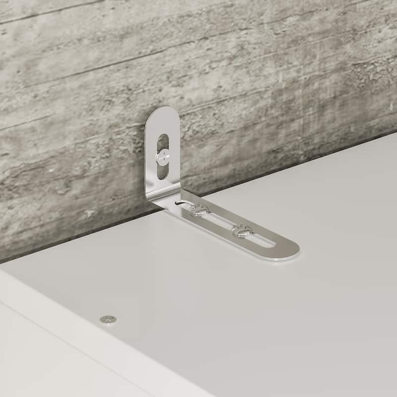 Modular Wardrobe (White with All Mirror) Closet Cabinet Armoires