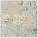 preview thumbnail 1 of 1, SAFAVIEH Madison Gully Modern Abstract Rug 6'7" Square - Grey/Blue - Square