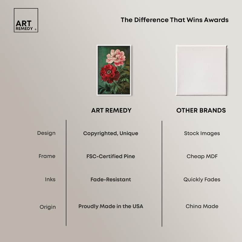Symphony of Peonies Canvas by Art Remedy