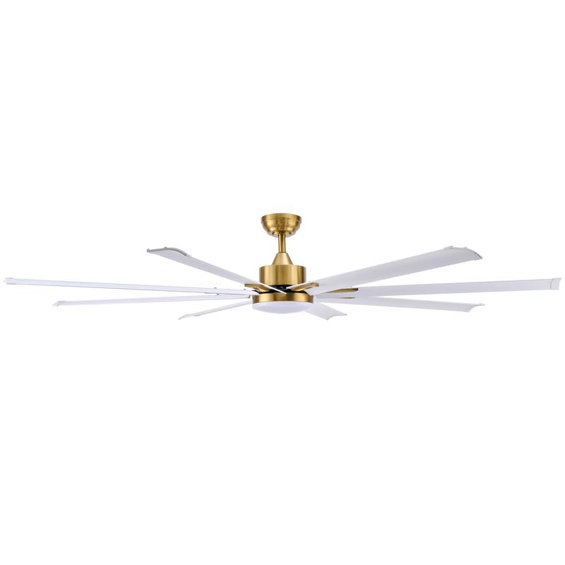 CO-Z 72" 6 - Blade Aluminum LED Ceiling Fan with Dimmable Light and Remote for Great Room