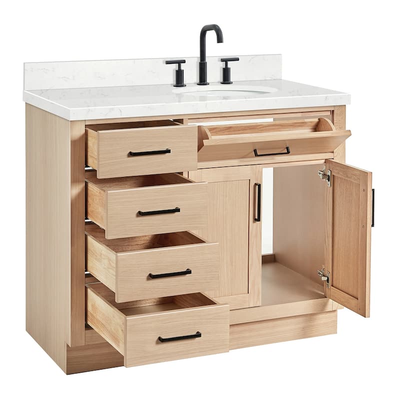 Ariel T042SRCQOVO Hepburn 43" Free Standing Single Basin Vanity Set