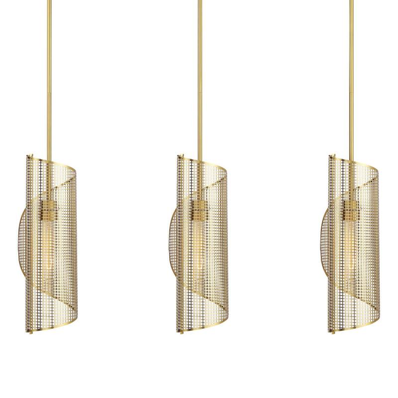 Savoy House 1-8031-3 Hillbourne 3 Light 38" Wide Linear Pendant - Warm Brass