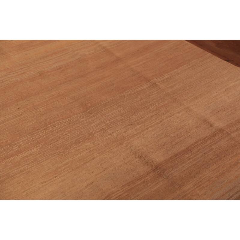 Modern Gabbeh Oriental Area Rug Hand-Knotted Solid Wool Carpet - 6'0" x 8'10"