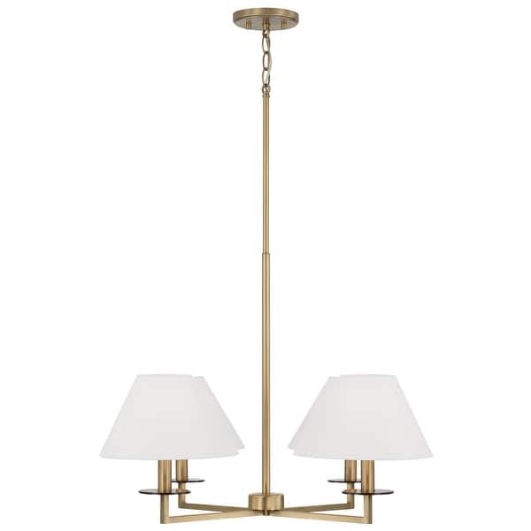 slide 2 of 9, Gilda 4-Light Chandelier - 29.75"W x 19.75"H