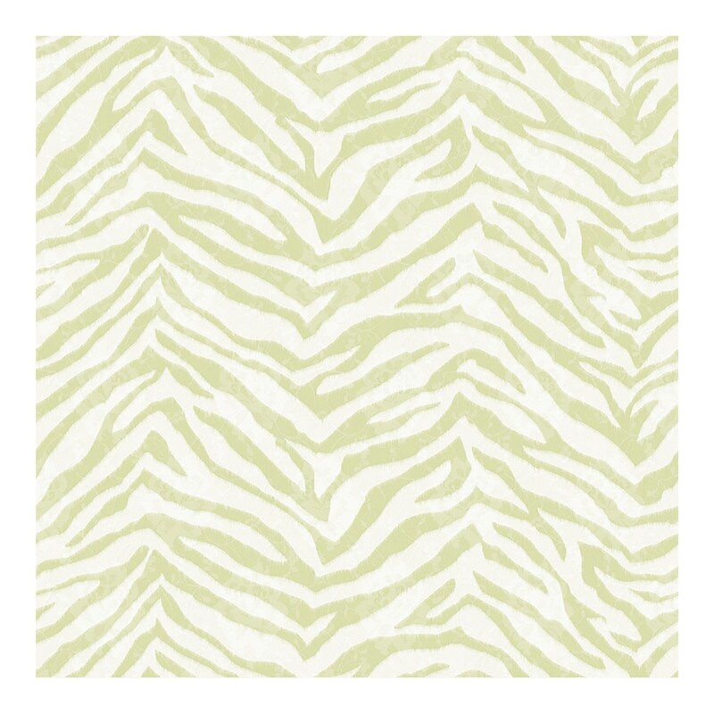 Shop Mia Green Faux Zebra Stripes Wallpaper 20 5in X 396in X