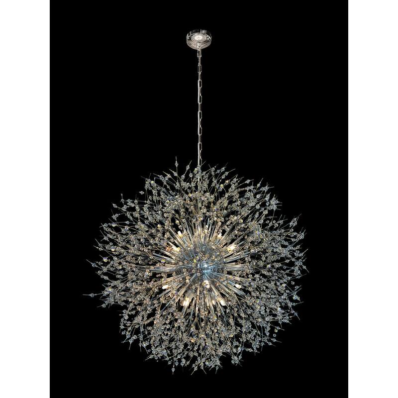 Starburst Modern Crystal Chandelier 32" Wide Crystal Lighting Fixture