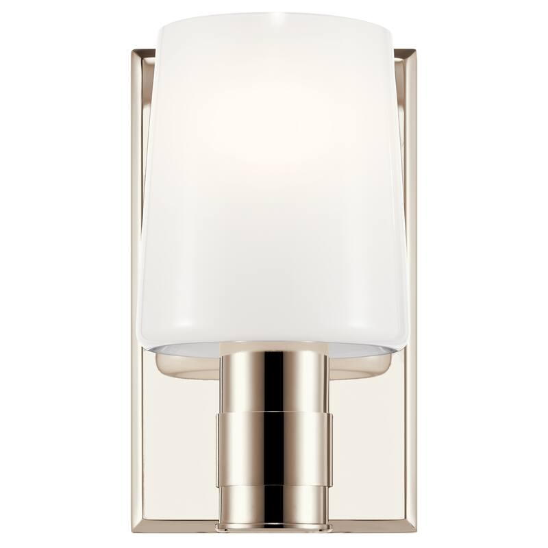 Adani 1-Light Wall Sconce with Opal Glass Shade