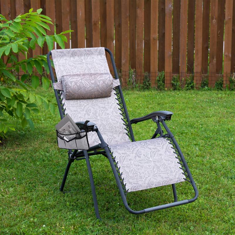 Chair Armrest Organizer, 4 Pockets Book Holder with Straps, Blue Grid