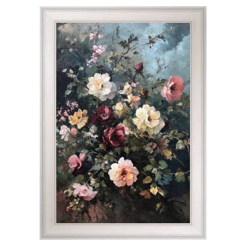 Masterpiece Art Gallery| Moody Bouquet by Petals Prints Design - Framed Canvas Art Print