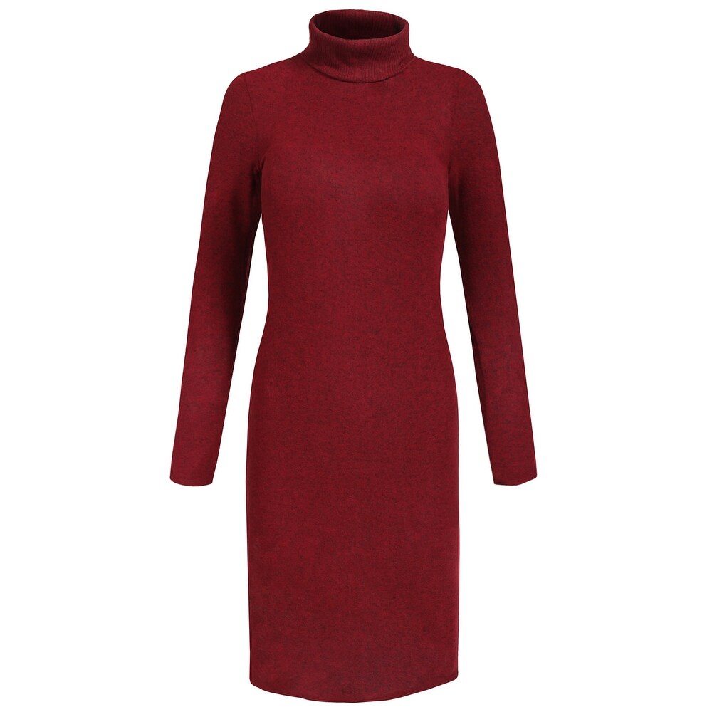 green turtleneck sweater dress