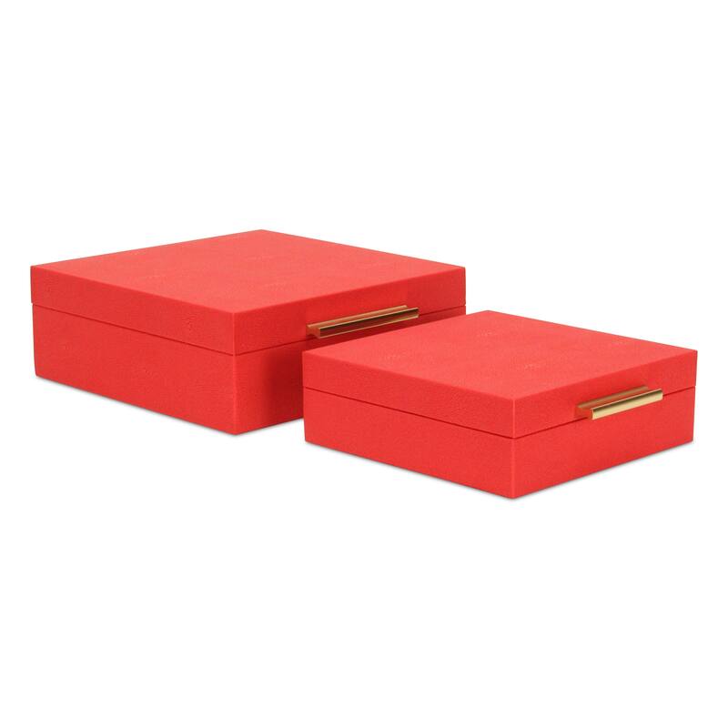 Lusan Black Vinyl Decorative Box Set