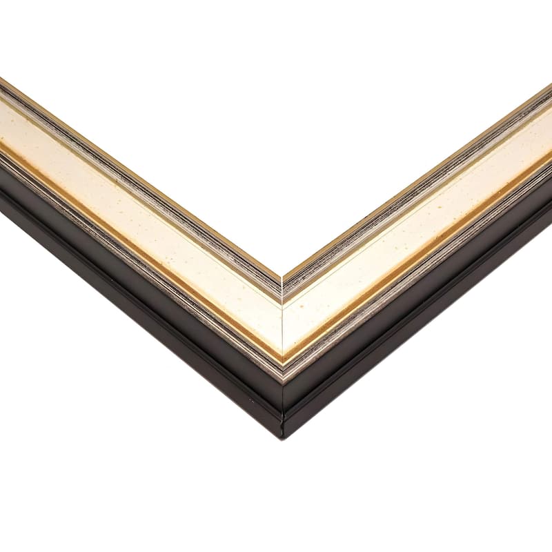 17x40 Frame Gold Solid Wood Shadow Box Width 1.5 Inches | Interior Frame Depth 2 3/8 Inches