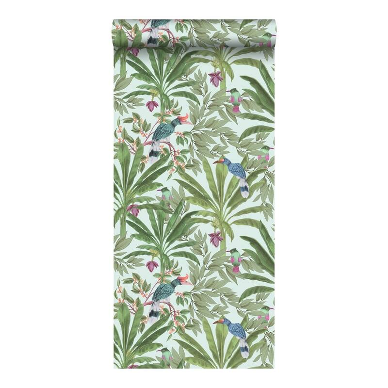 ESTA Home Carola Green Jungle Tropics Wallpaper - 20.9 x 396 x 0.025