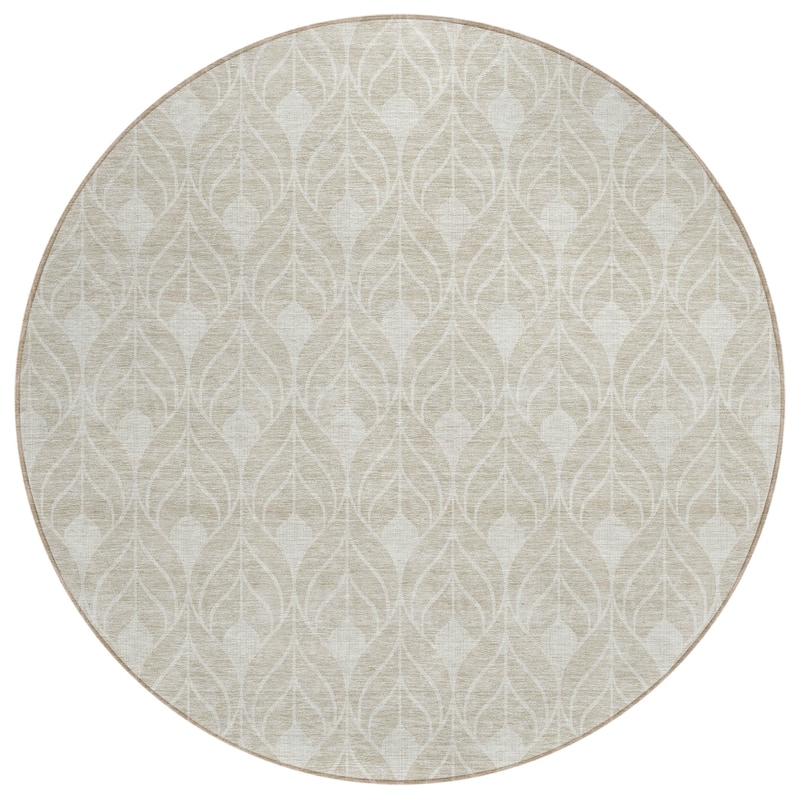 Machine Washable Indoor/ Outdoor Chantille Contempoary Geo Rug