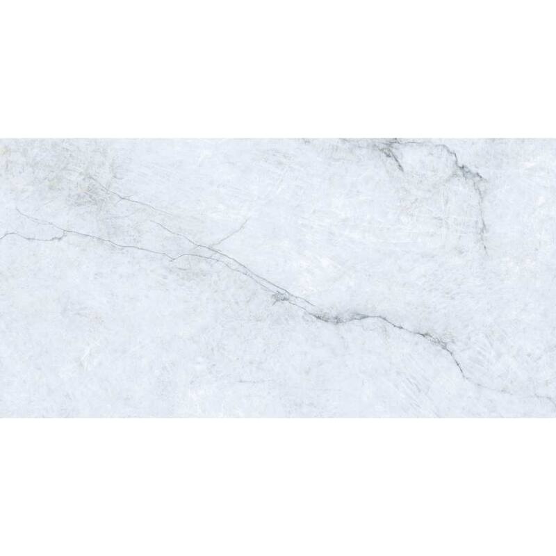 Beau 24x48 Polished Marble Look Porcelain Tile - Floor & Wall - Large Format