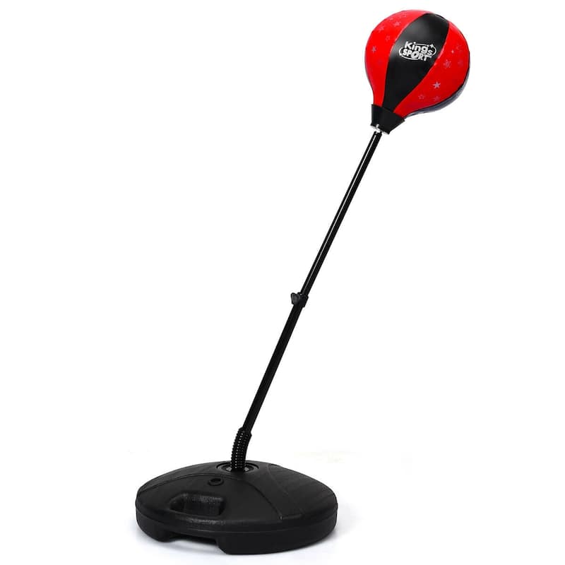 Kids Adjustable Stand Punching Bag Toy Set with Boxing Glove - Dia 17"