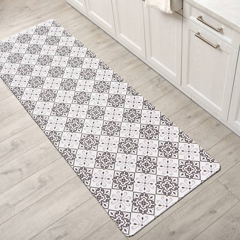 World Rug Gallery Contemporary Tile Anti-Fatigue Standing Mat