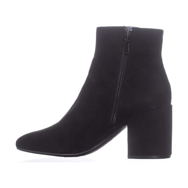 Size 7.5 Black Bar III Womens Gala Almond Toe Ankle Fashion Boots
