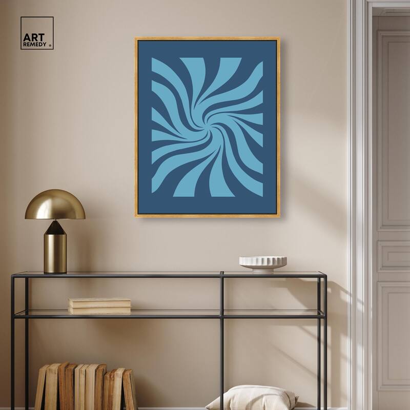Carnaval Retro Blues Canvas by Art Remedy