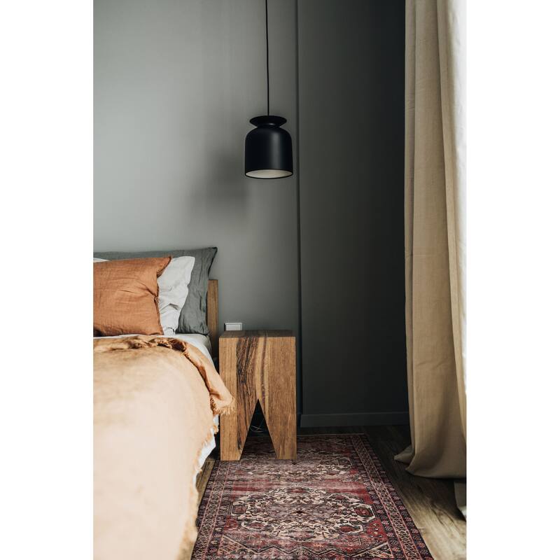 ECARPETGALLERY Hand-knotted Antalya Vintage Red Wool Rug - 5'2 x 9'5