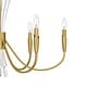 preview thumbnail 5 of 7, Cecily 6-Light Brushed Gold Chandelier