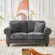 preview thumbnail 2 of 20, 63" Velvet Upholstered Sofa with Curved Armrests, Luxurious Accent Sofa Couch Loveseat with Nailheads